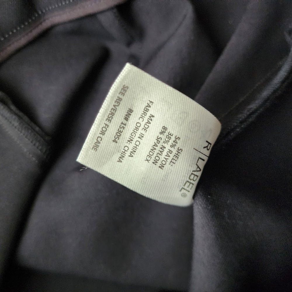 THE RESET Navy Skinny Stretch Pant Clean Girl Minimal Tailored Size M - Picture 7 of 7